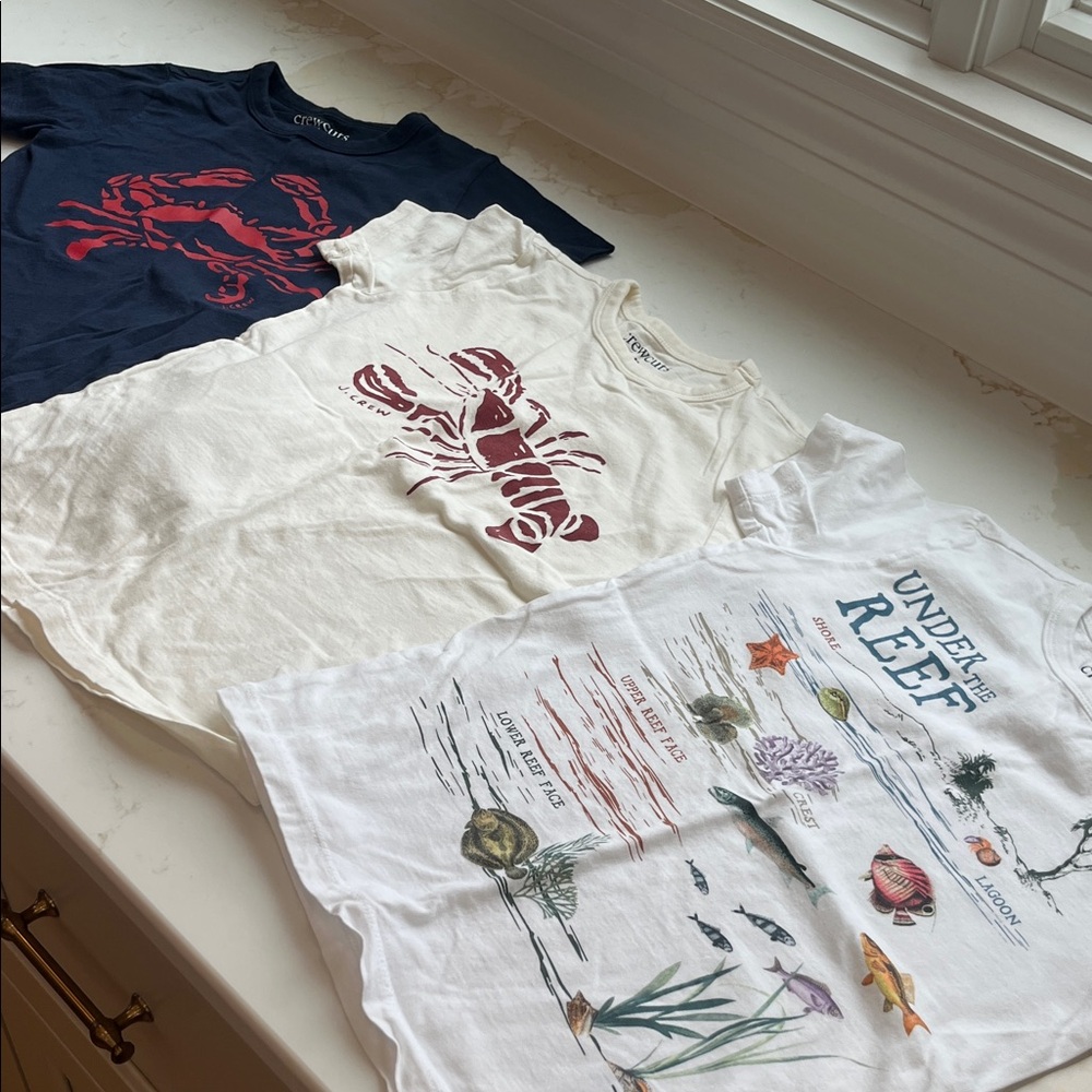 J.Crew boys ocean graphic tee bundle